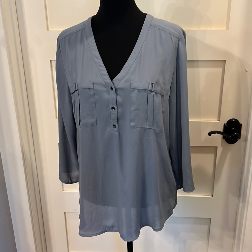 Maurices Sheer long sleeve blouse